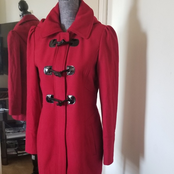 Guess Jackets & Blazers - Vintage Red Guess Coat 29" Length